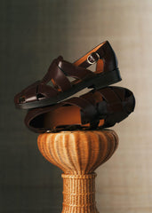 Nellie Low sandals - Glossy Chocolate