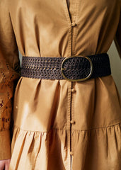 Nala Belt - Choco Braided Textile