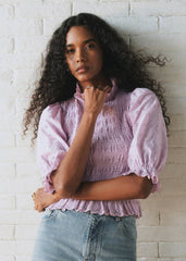 Neal Blouse - Sézane x SEA NY - Plain Lilac Embroidery