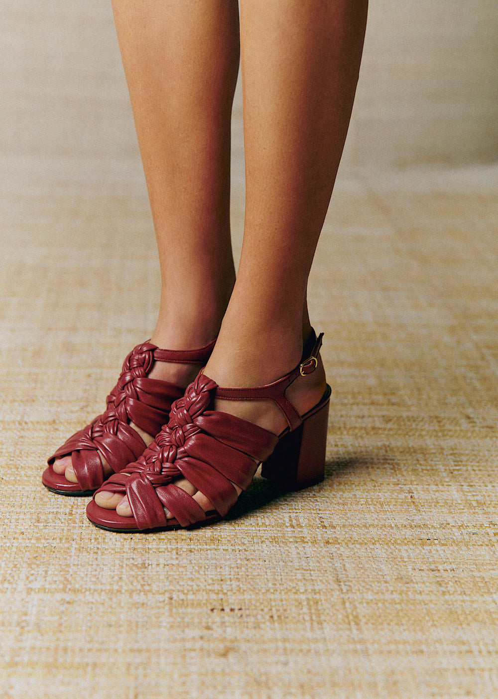 High Clarissa Sandals - Smooth Terracotta