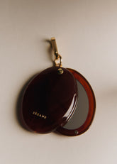 Juliette Mirror Keychain - Caramel