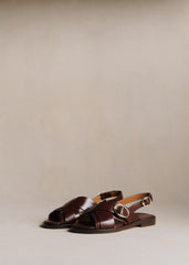 Low Blandine Sandals - Glossy Chocolate