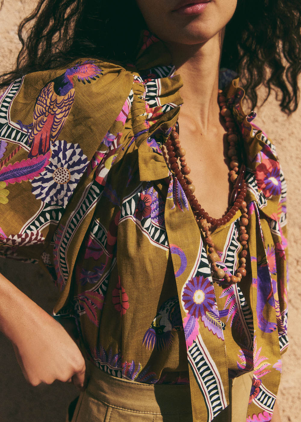 VAELINA Blouse - Sézane x Inoui Editions - Diego Print