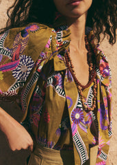 VAELINA Blouse - Sézane x Inoui Editions - Diego Print