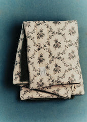 Woven Quilt - Blue Crosses Dark Celadon Velvet