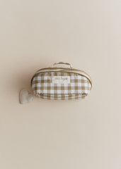 Beauty Bag - Green Gingham