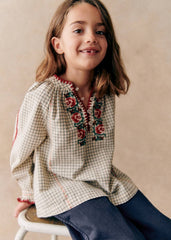 Suzie Blouse - Petit Sézane x Lucia Vergara - Clavel Embrodery