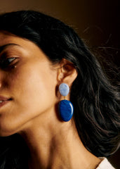 Carla Earrings - Denim Multi