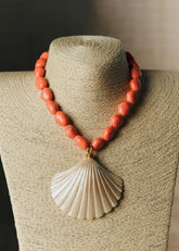 Sacha Necklace - Pearlescent Coral