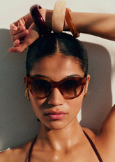 Chiara Sunglasses - Light Tortoiseshell