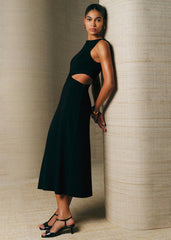 Ambre Midi Dress - Black
