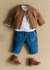 Orion Cardigan - Mottled Camel