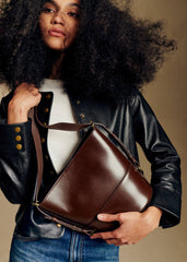 Gary Bag - Glossy Chocolate