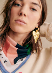 Heart Earrings - Sézane x Pangea - Gold