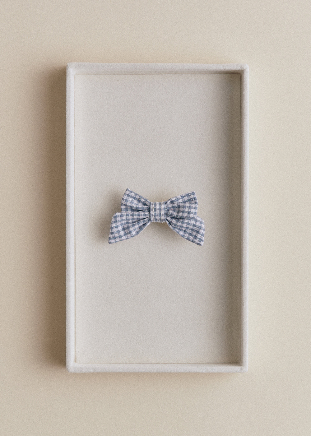 Small Bow Hair Clip - Navy Blue