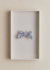 Small Bow Hair Clip - Navy Blue
