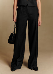 Matheo Trousers - Wool Black