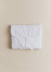 Changing Pad Cover - Beige Heart Print