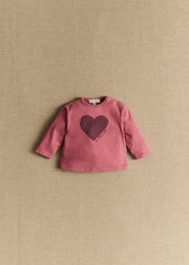 La chamade Bébé T-Shirt - Rosewood Burgundy