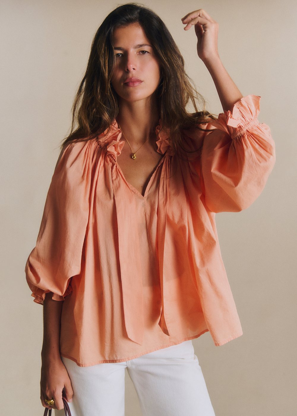 Batia Blouse - Peach