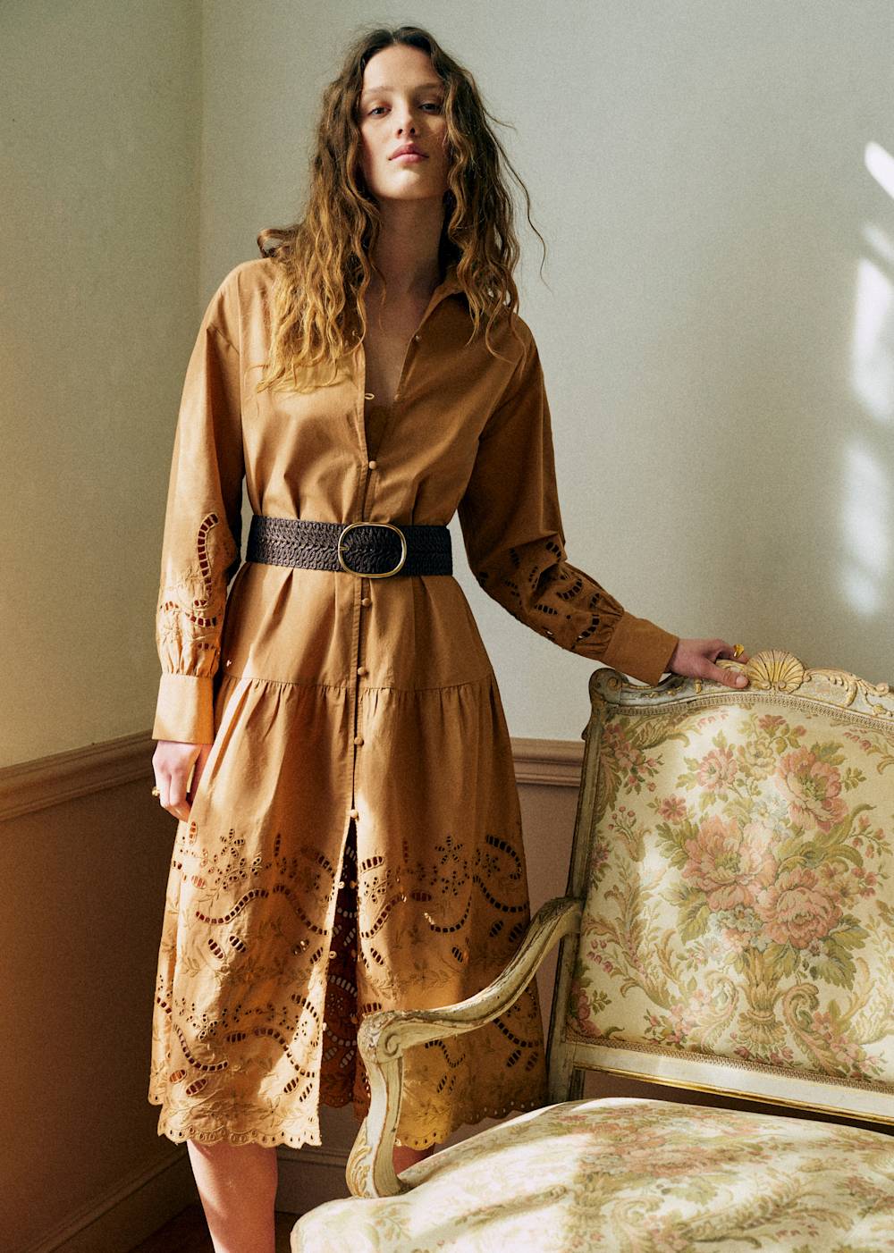 Pam Dress - Golden Khaki