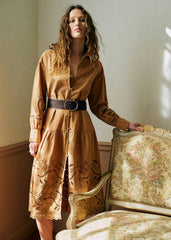 Pam Dress - Golden Khaki