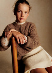 Orion Cardigan - Mottled Camel