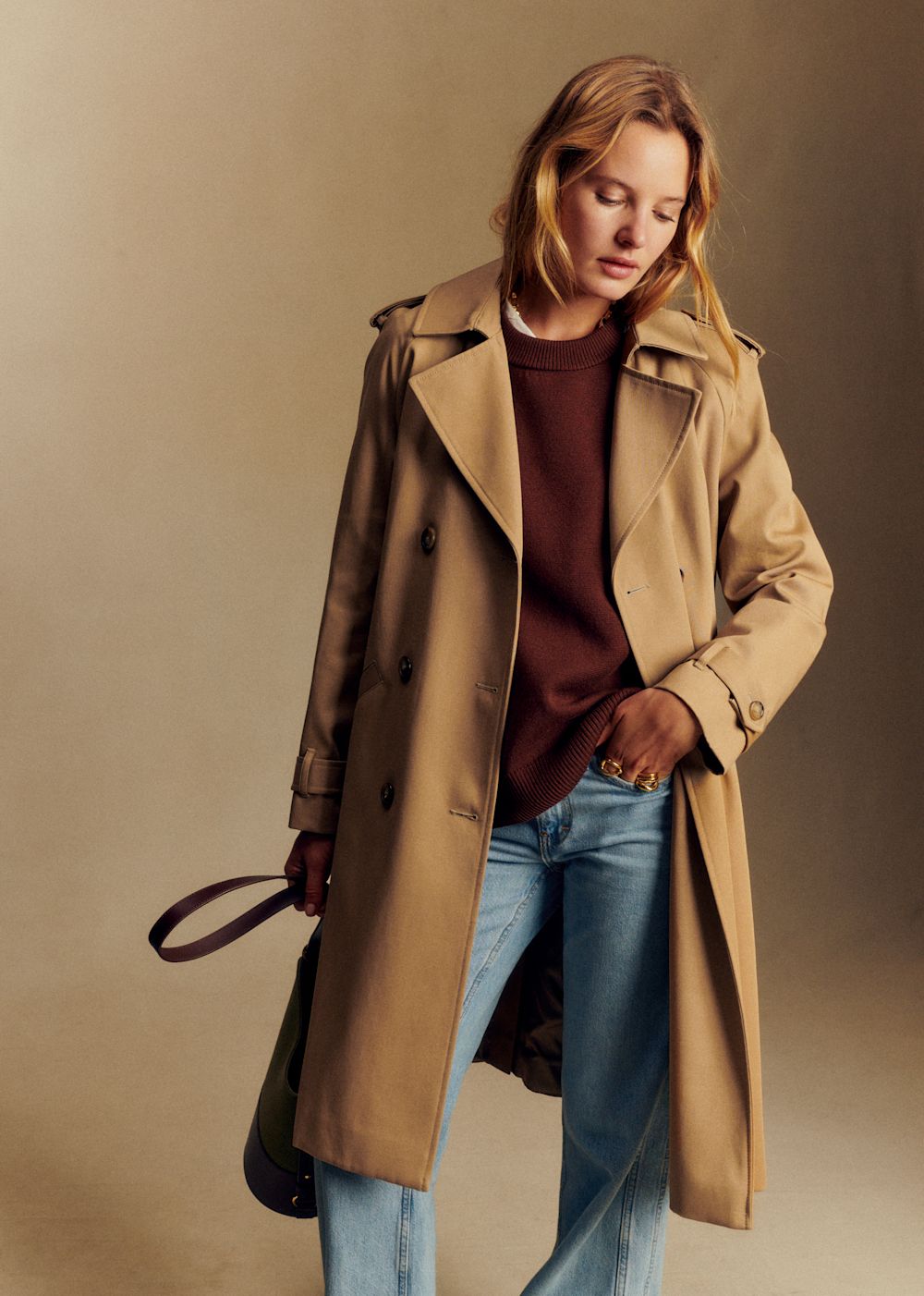 Scott Trench Coat - Camel