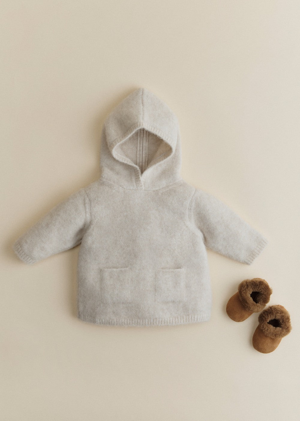 Ourson Knitted Coat - Natural Beige