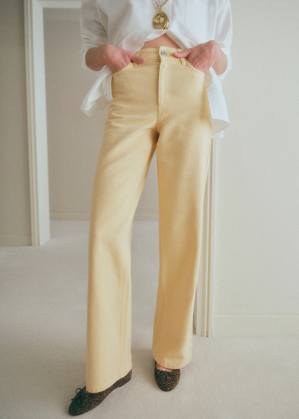 The Wide Leg Trousers - Mustard