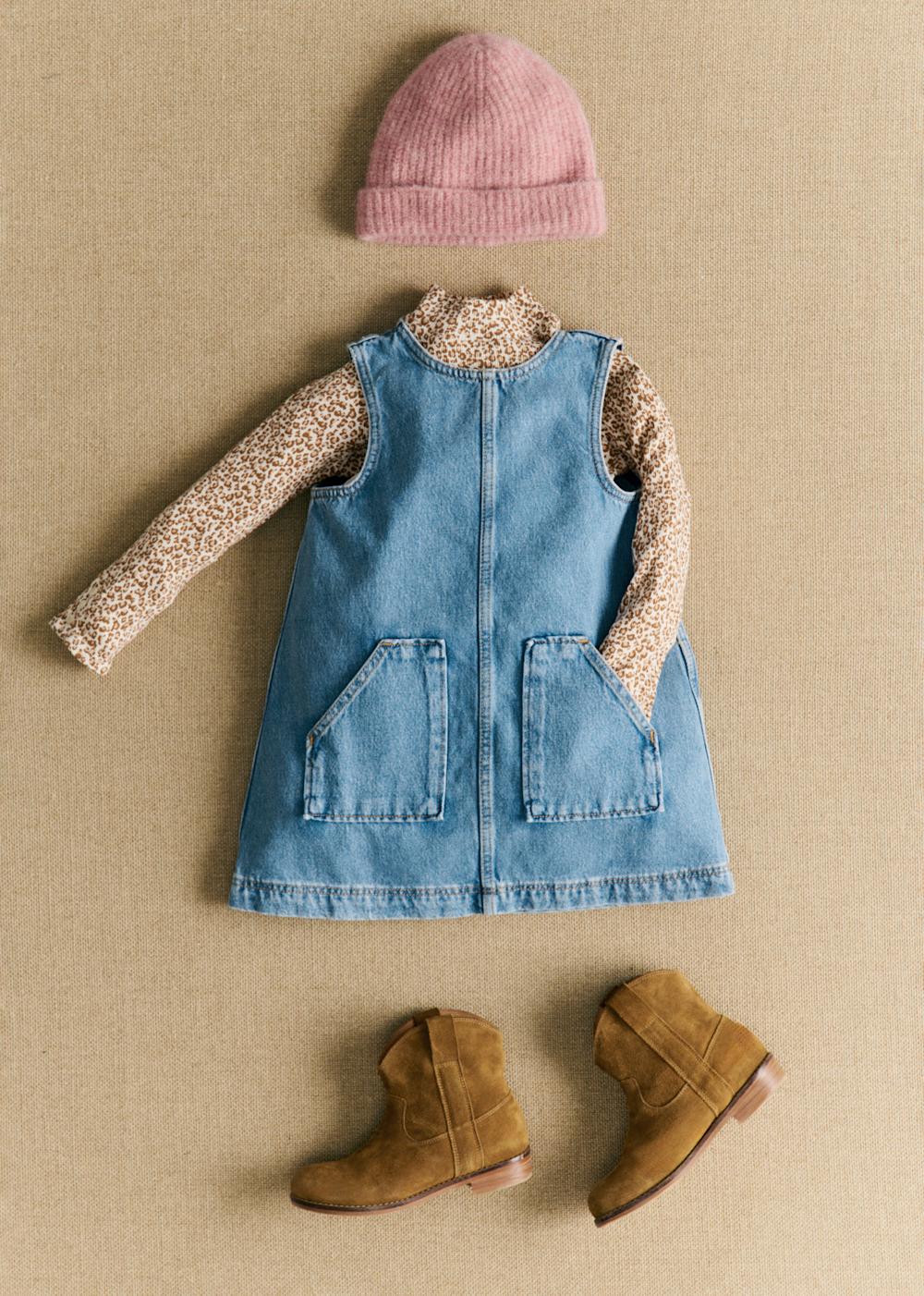 Alexia Enfant Dress - Light Blue Denim