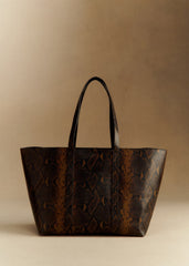 Gabin Bag - Olive Green Python Print