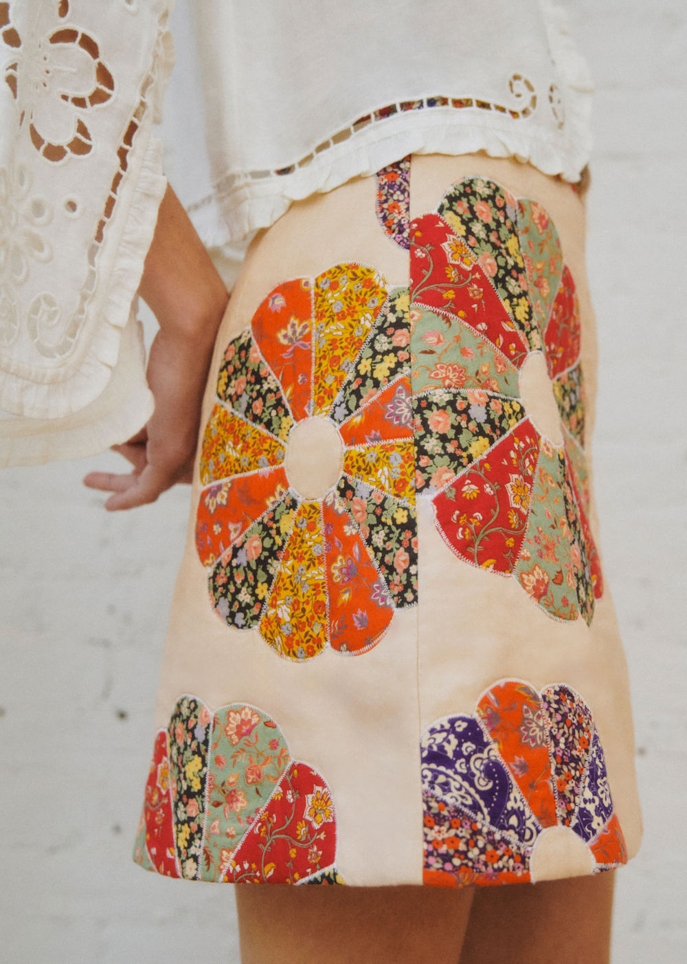 Neli Skirt - Sézane x SEA NY - Woodstock Patchwork
