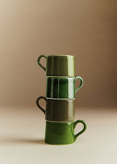 Set of 4 espresso cups - Green