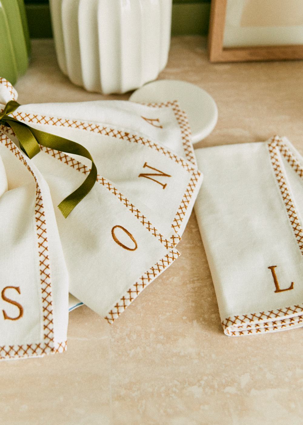Monogram Napkin - Letter D
