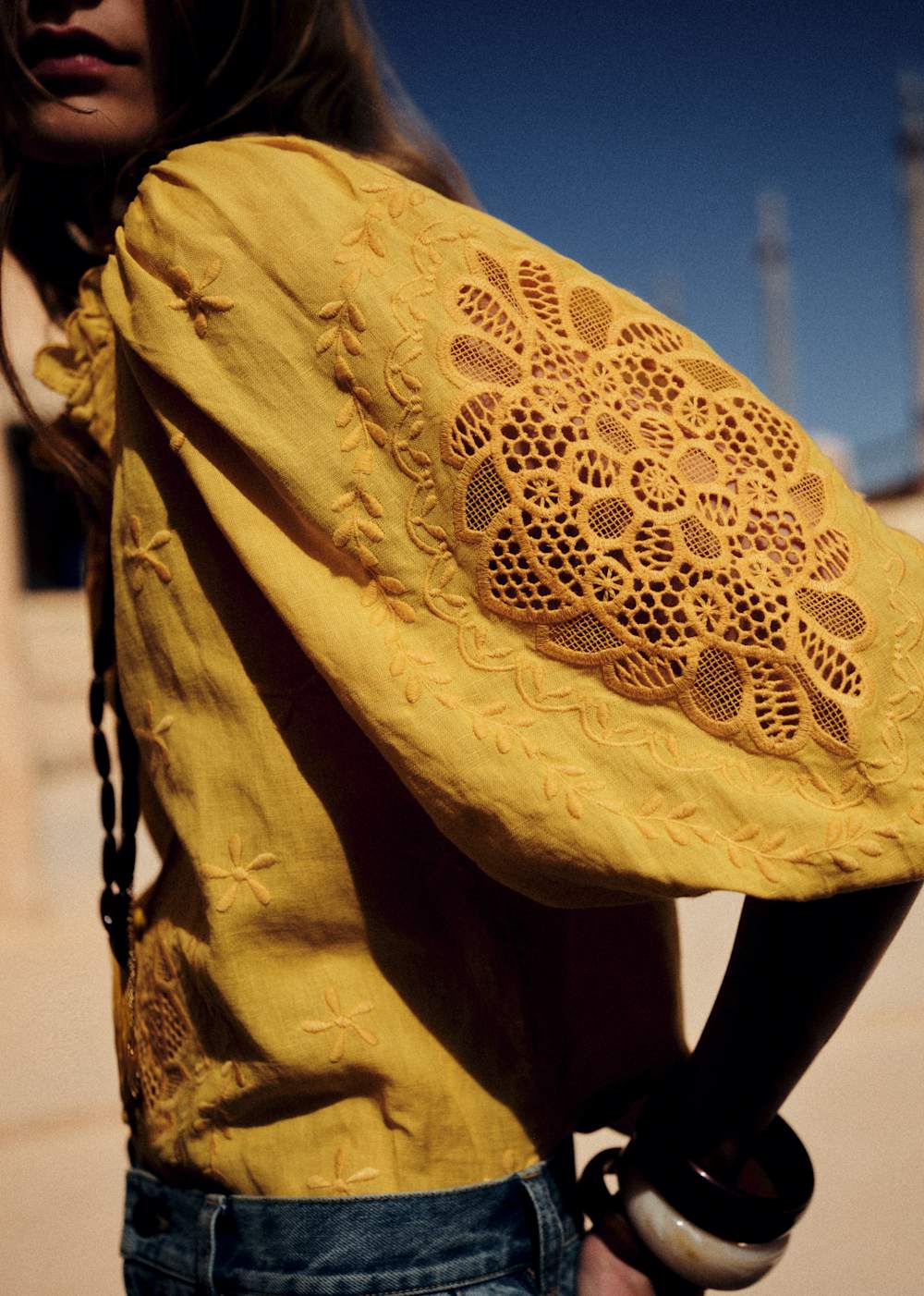 Clary Blouse - Yellow Solidary Creation
