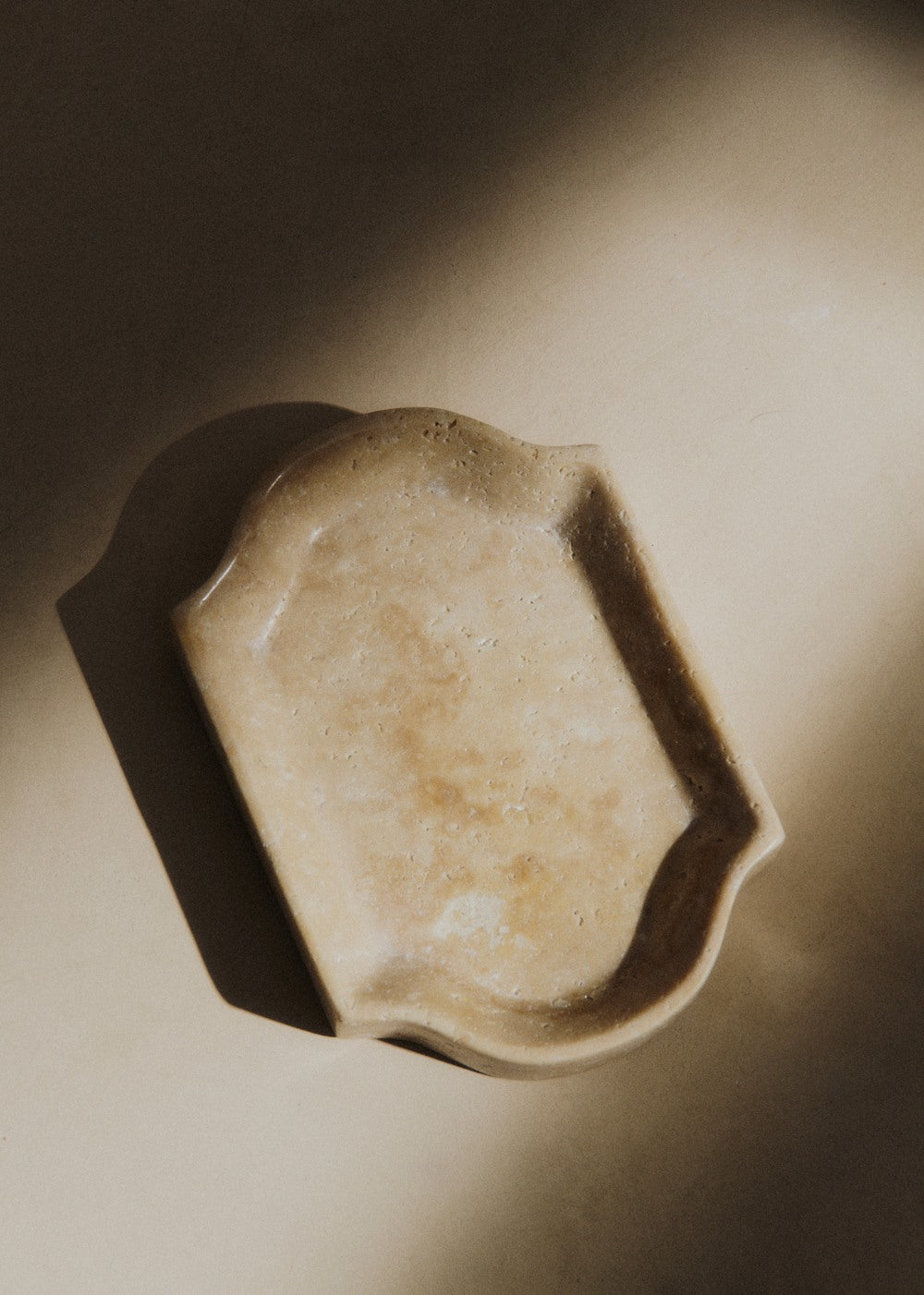 Catchall - Large Model - Natural Travertine