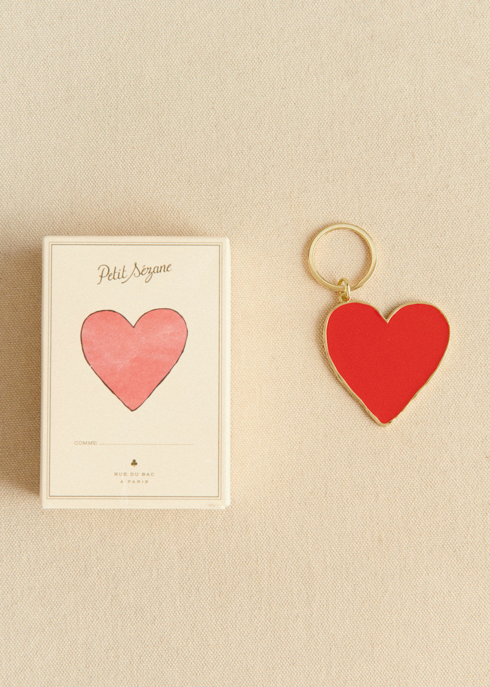Heart keychain - Red