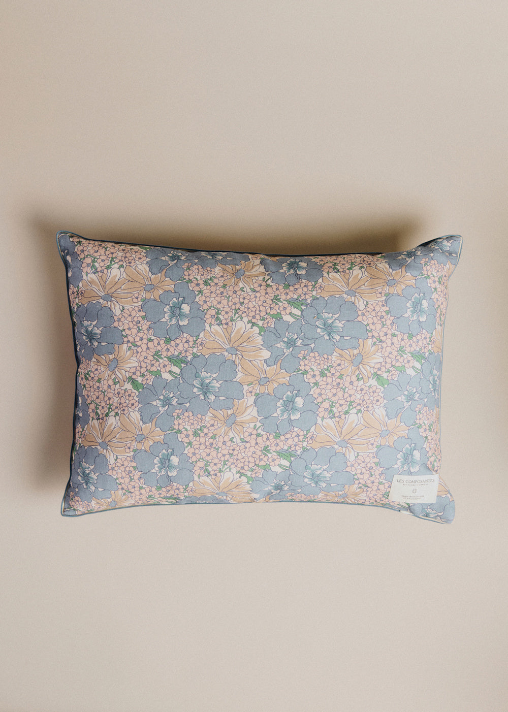 Printed Cushion- Large Model - Meadow Blue Print