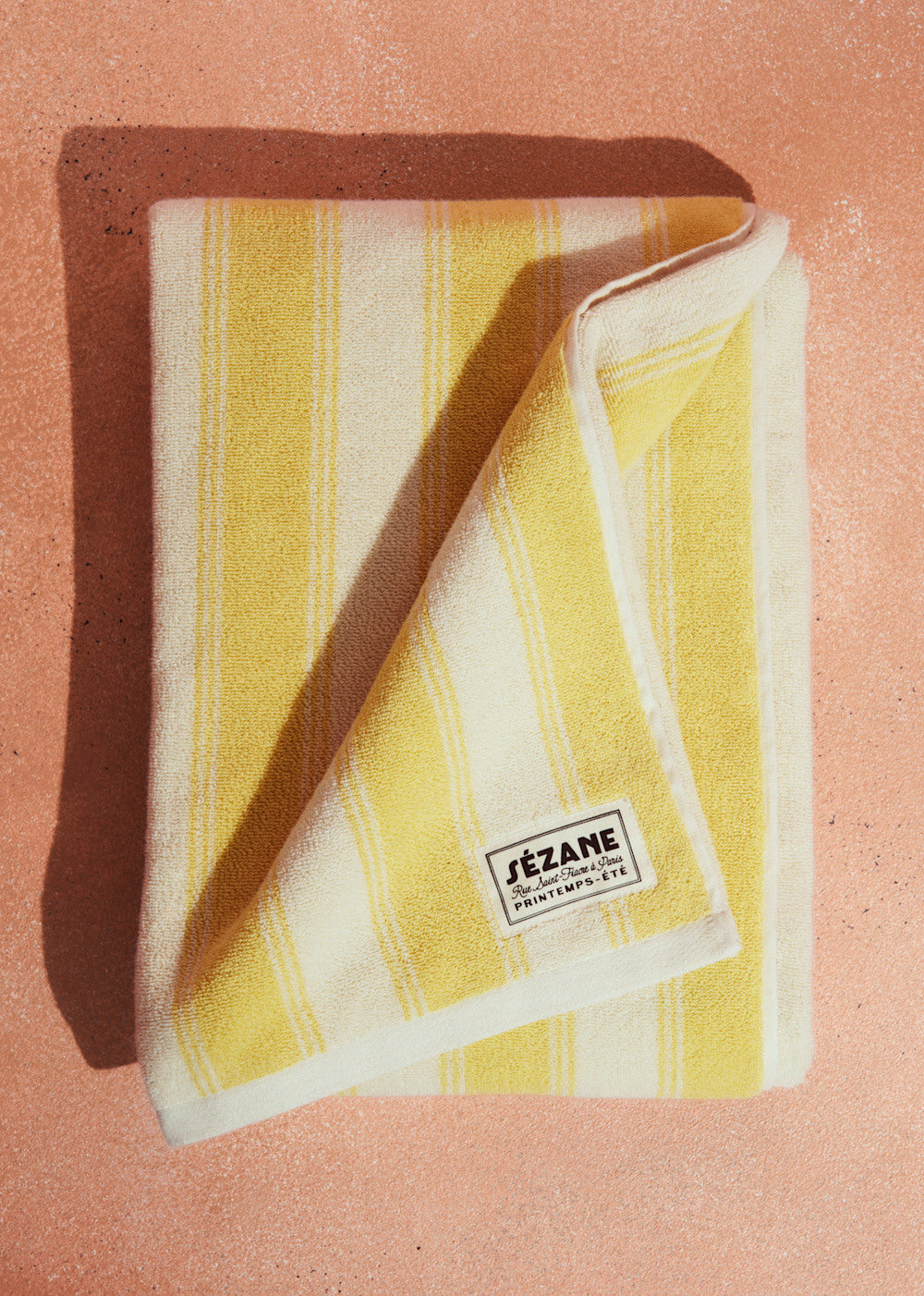 Striped Beach Towel - Butter
