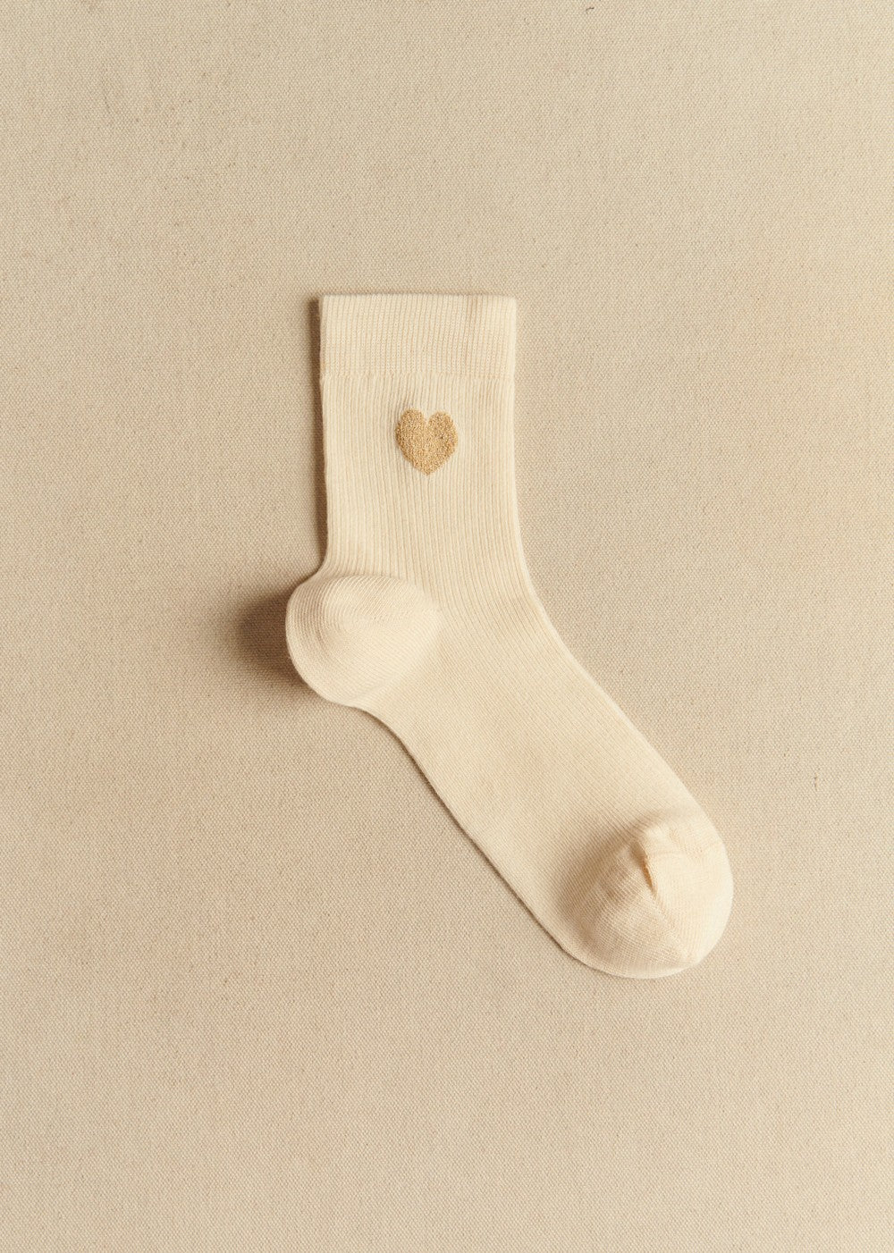 Heart Socks - Gold