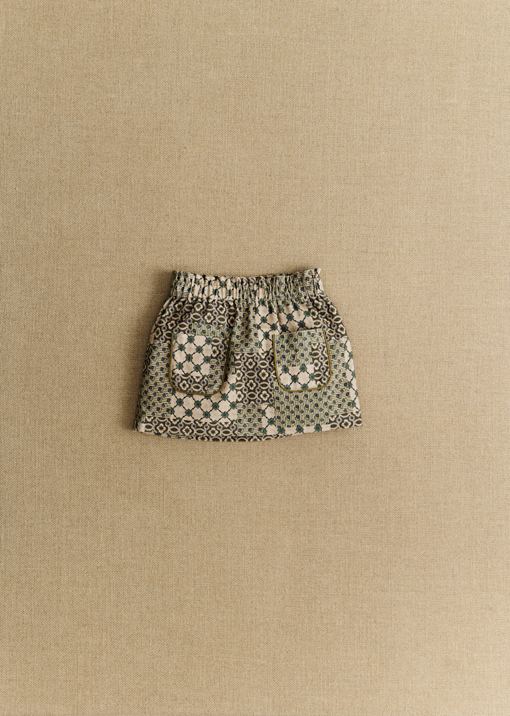 Capucine Skirt - Petit Sézane x Antoinette Poisson - Dominote Patchwork Print