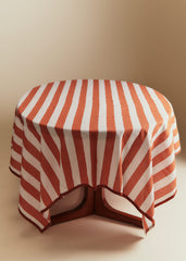 Printed Tablecloth - Stripes Tuscan Siena