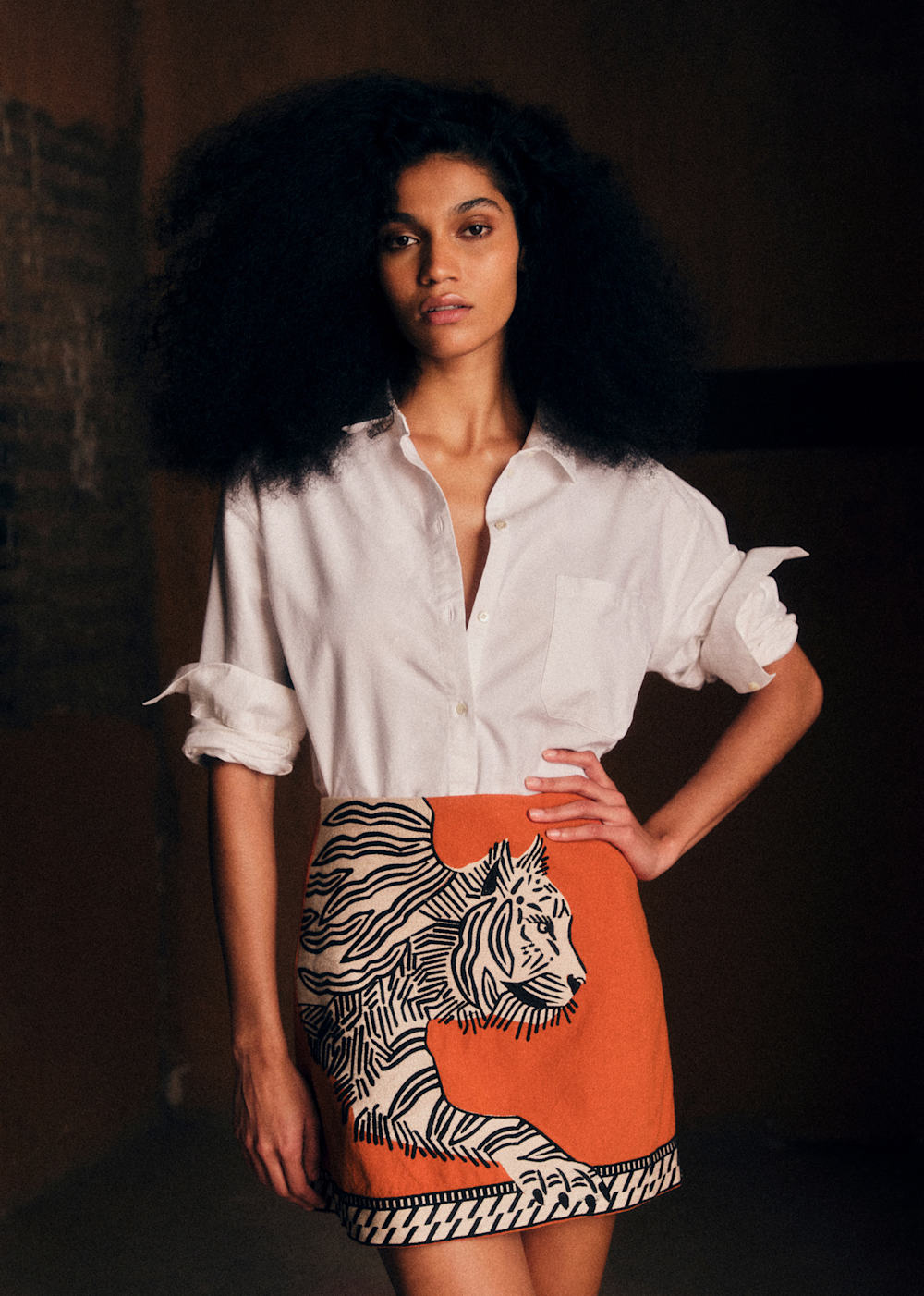 Malia Skirt - Sézane x Inoui Editions - Mantra Placement Embroidery