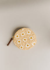 Nicole Coin Purse - Embroidered Flowers