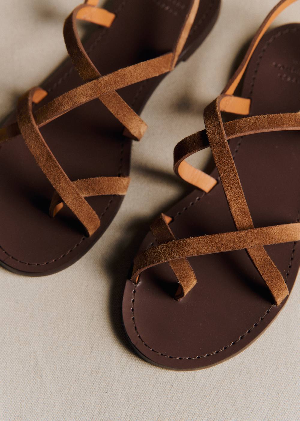 Adeline Low Sandals - Taupe Khaki