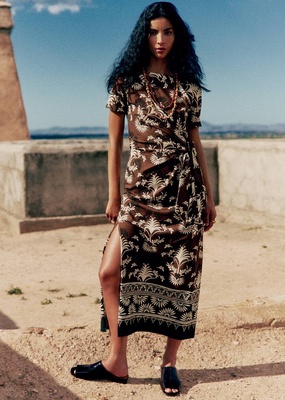 Pippa Dress - Sézane x Inoui Editions - Mykonos Print