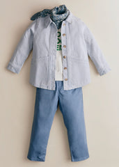 Will Jacket - Blue Striped Denim