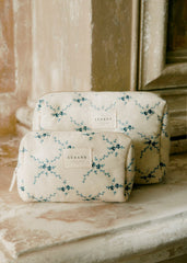 Toiletry Bag - Ecru Flowers