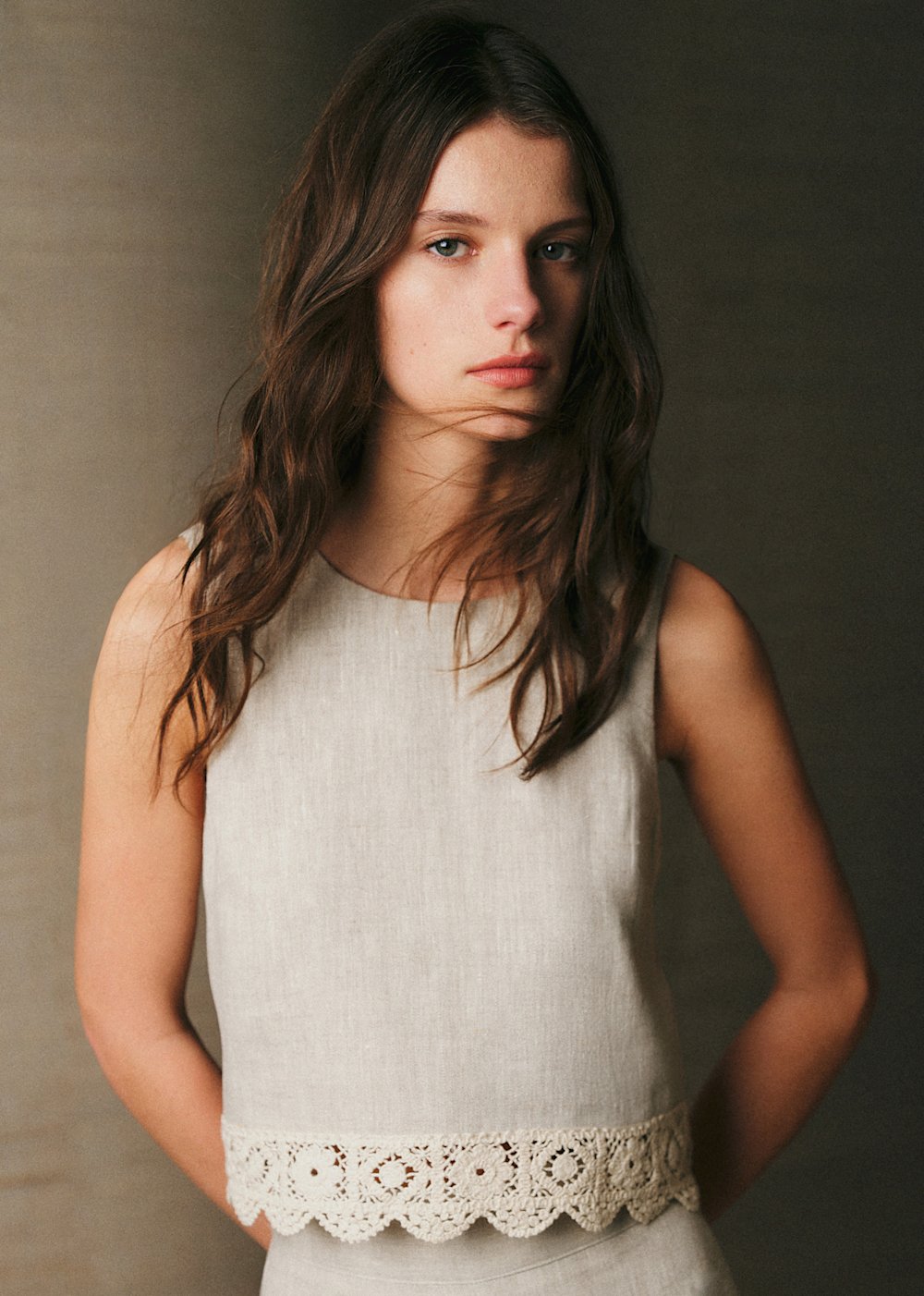 DEE Blouse - Mottled Beige